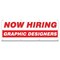 Signmission Now Hiring Graphic Designers Banner Apply Inside Accepting Application Single Sided B-96-30252 - alternate 1